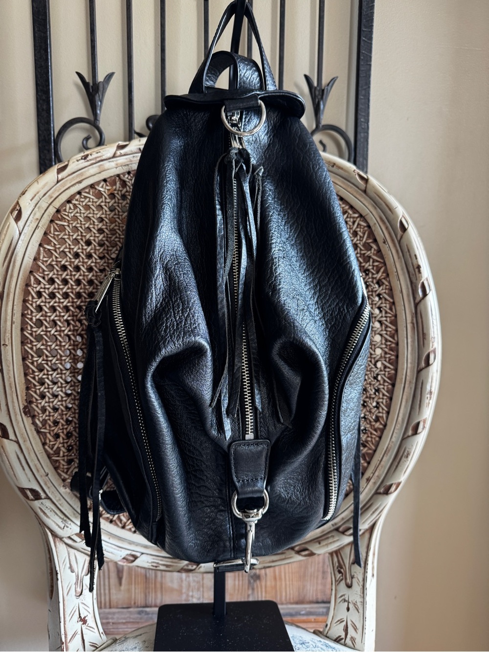 Rebecca Minkoff Black Leather Backpack